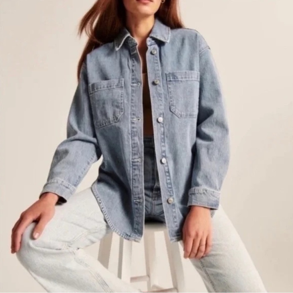 Denim Button-Up Jacket